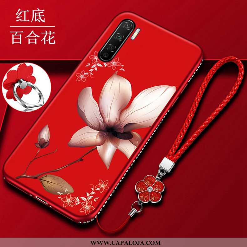 Capa Oppo A91 Silicone Cases Vermelha Criativas Vermelho, Capas Oppo A91 Fosco Comprar