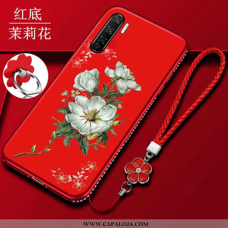 Capa Oppo A91 Silicone Cases Vermelha Criativas Vermelho, Capas Oppo A91 Fosco Comprar