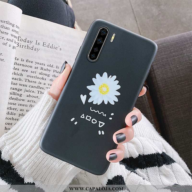 Capa Oppo A91 Tendencia Nova Crisântemo Antiqueda Preto, Capas Oppo A91 Soft Online