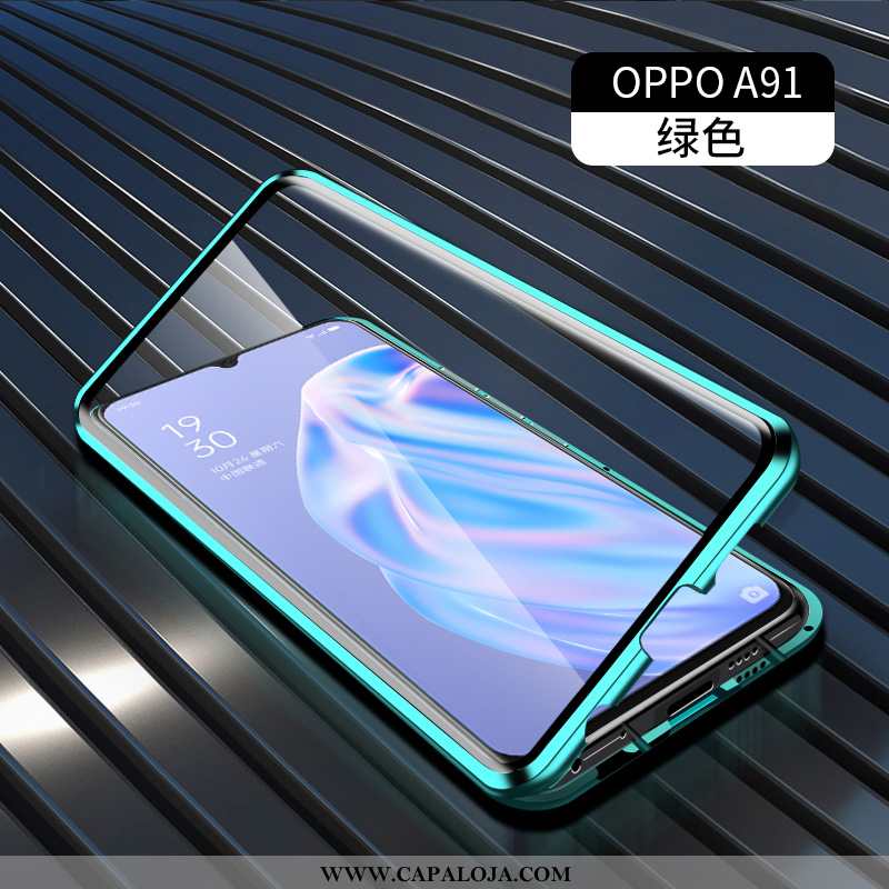 Capa Oppo A91 Vidro Telemóvel Capas Verde, Oppo A91 Clara Promoção