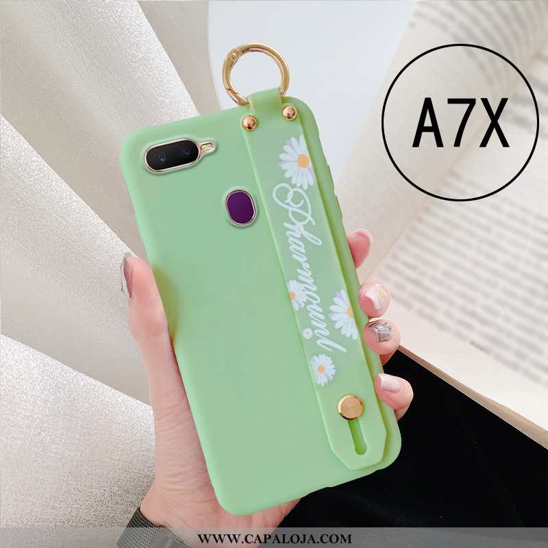 Capa Oppo Ax7 Silicone Feminino Vermelha Novas Verde, Capas Oppo Ax7 Slim Baratos