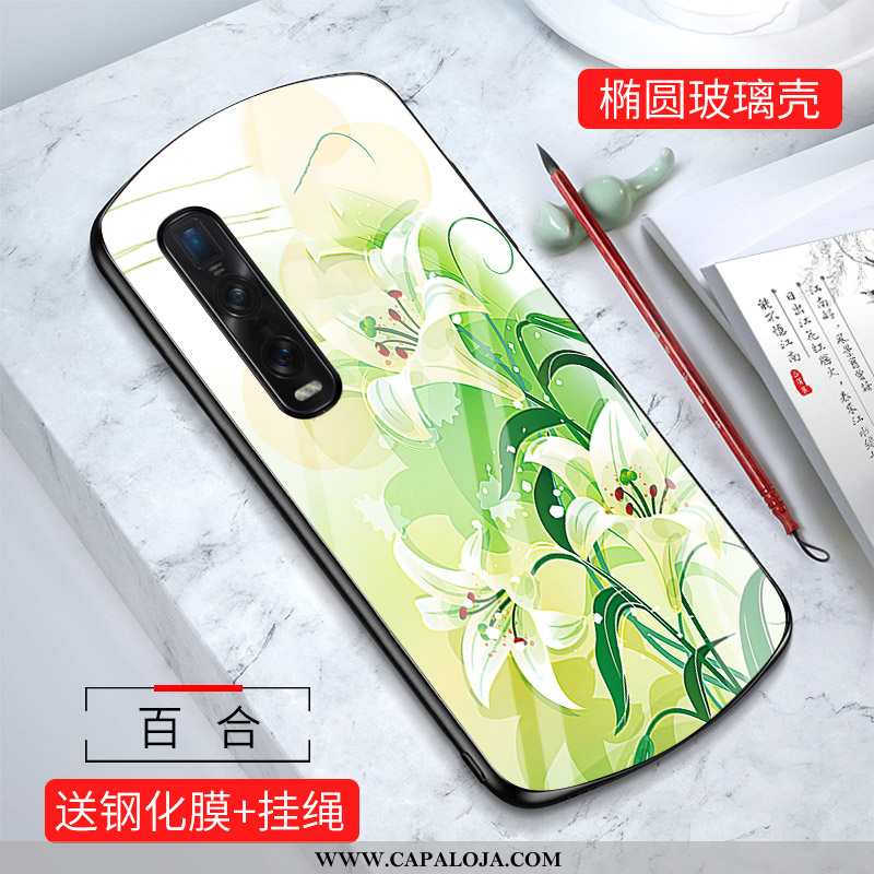 Capa Oppo Find X2 Pro Criativas Verde Personalizada Antiqueda, Capas Oppo Find X2 Pro Desenho Animad