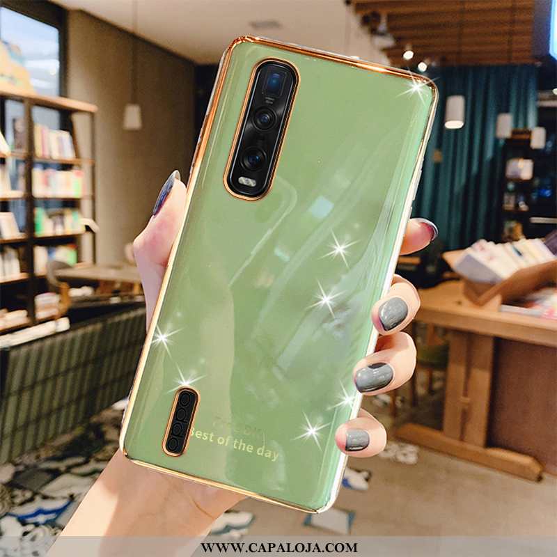 Capa Oppo Find X2 Pro Luxo Vaca Antiqueda Cases Verde, Capas Oppo Find X2 Pro Protetoras Venda