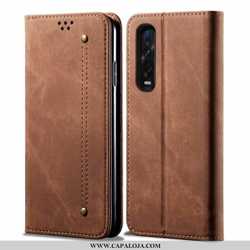 Capa Oppo Find X2 Pro Protetoras Capas Completa Cases Caqui, Oppo Find X2 Pro Couro Baratas