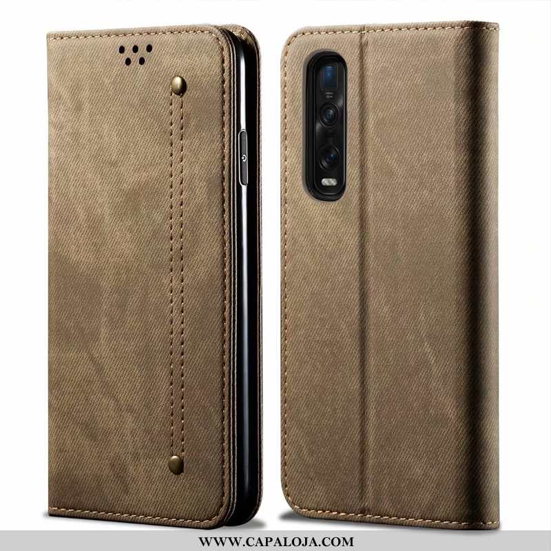 Capa Oppo Find X2 Pro Protetoras Capas Completa Cases Caqui, Oppo Find X2 Pro Couro Baratas