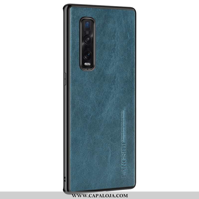 Capa Oppo Find X2 Pro Protetoras Slim Completa Criativas Azul, Capas Oppo Find X2 Pro Personalizada 