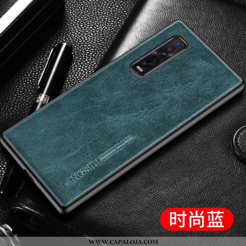 Capa Oppo Find X2 Pro Protetoras Slim Completa Criativas Azul, Capas Oppo Find X2 Pro Personalizada 