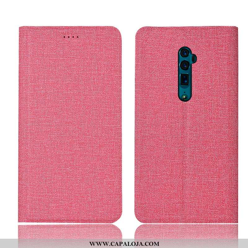 Capa Oppo Reno 10x Zoom Linho Telemóvel Cases Protetoras Cinza, Capas Oppo Reno 10x Zoom Couro Compr