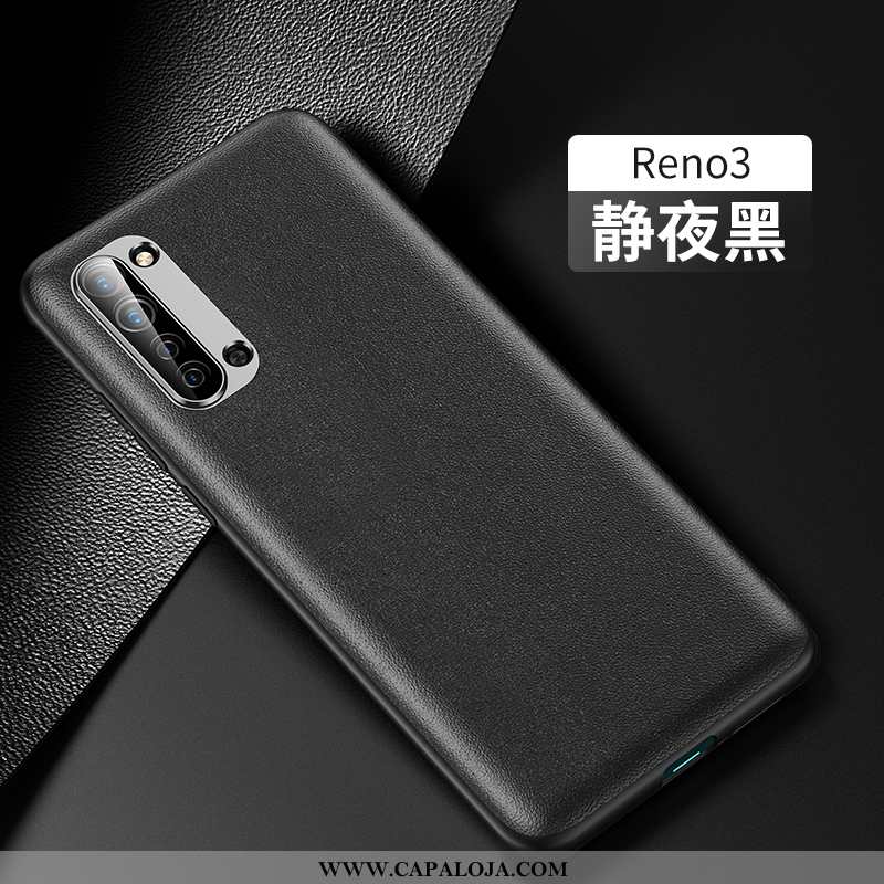 Capa Oppo Reno 3 Couro Aço Antiqueda Completa Laranja, Capas Oppo Reno 3 Barato