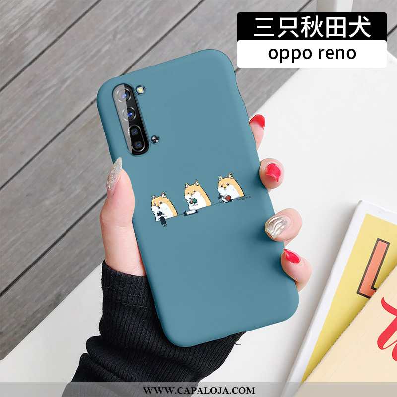 Capa Oppo Reno 3 Desenho Animado Telemóvel Simples Nova Azul Escuro, Capas Oppo Reno 3 Bonitos Barat