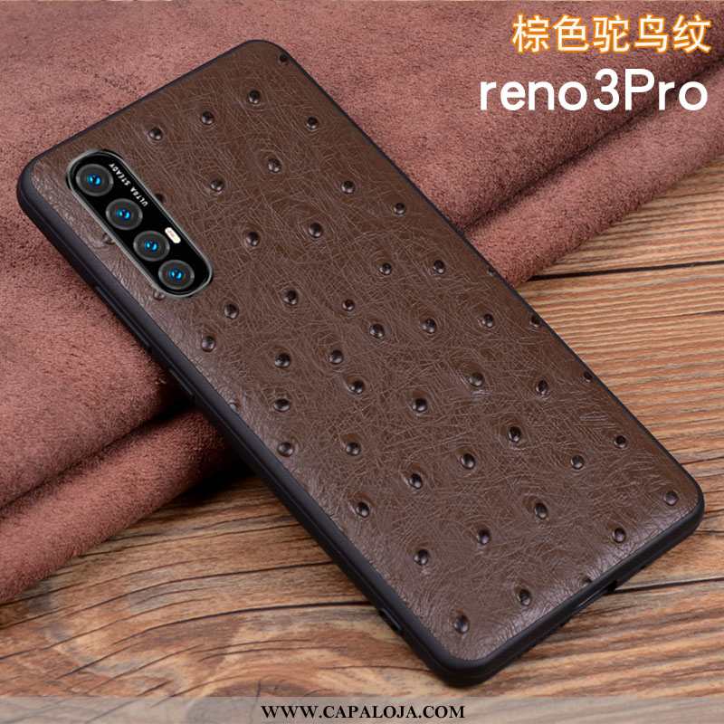 Capa Oppo Reno 3 Pro Silicone Malha Antiqueda Capas Azul, Oppo Reno 3 Pro Couro Genuíno Baratas