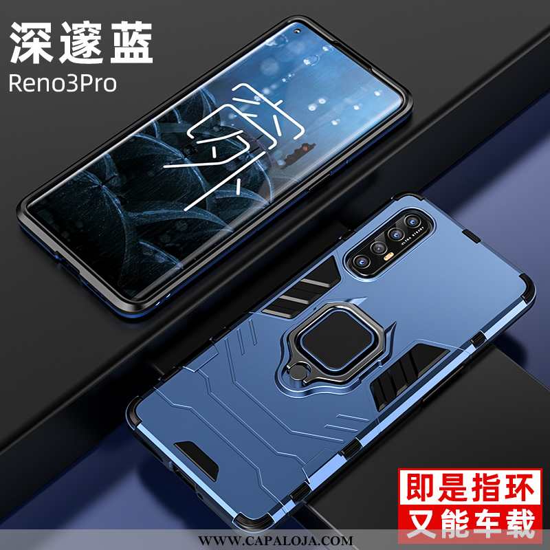 Capa Oppo Reno 3 Pro Super Tendencia Preto Novas, Capas Oppo Reno 3 Pro Protetoras Promoção