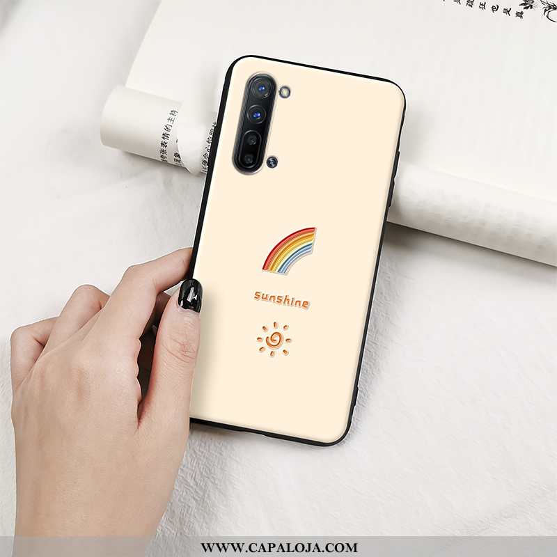 Capa Oppo Reno 3 Protetoras Capas Bege Soft, Oppo Reno 3 Silicone Promoção