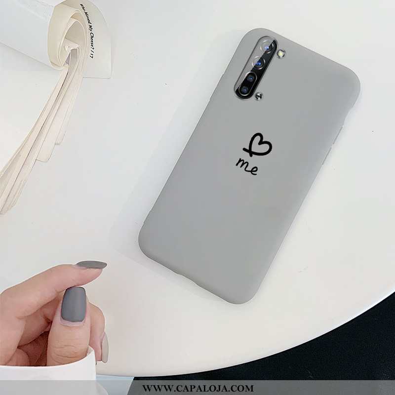 Capa Oppo Reno 3 Tendencia Malha Nova Telemóvel Cinza, Capas Oppo Reno 3 Soft Online