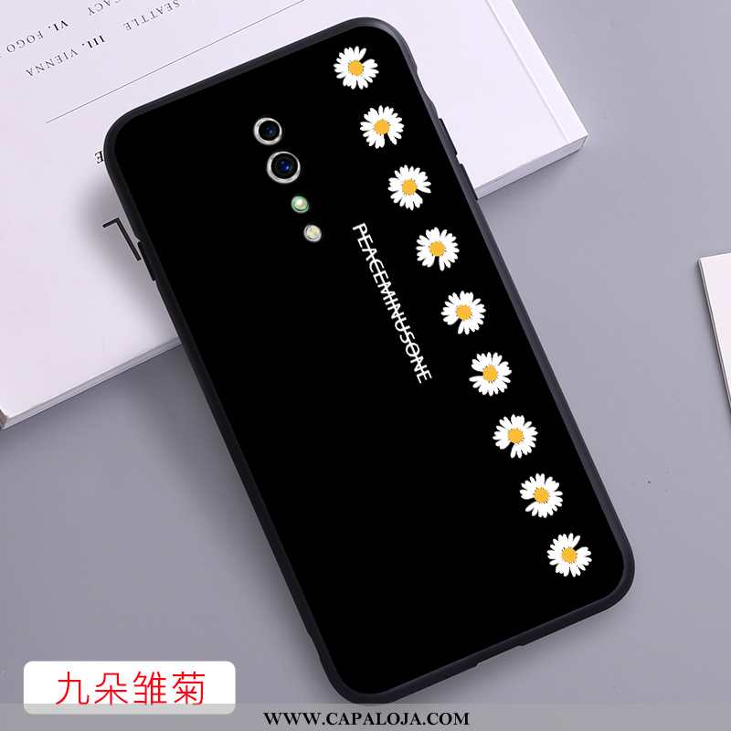 Capa Oppo Reno Z Cordao Feminino Personalizado Completa Preto, Capas Oppo Reno Z Tendencia Baratos