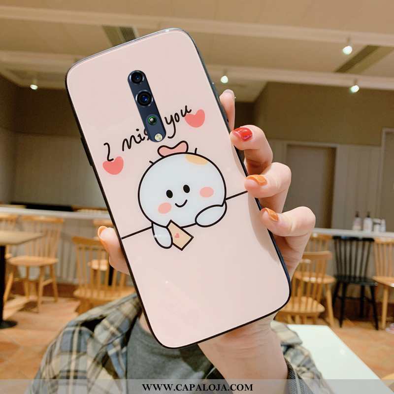 Capa Oppo Reno Z Protetoras Coração Telemóvel Cases Rosa, Capas Oppo Reno Z Vidro Promoção