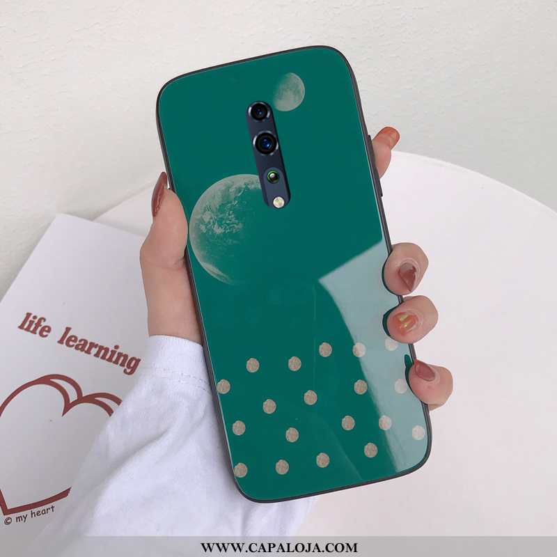 Capa Oppo Reno Z Protetoras Coração Telemóvel Cases Rosa, Capas Oppo Reno Z Vidro Promoção