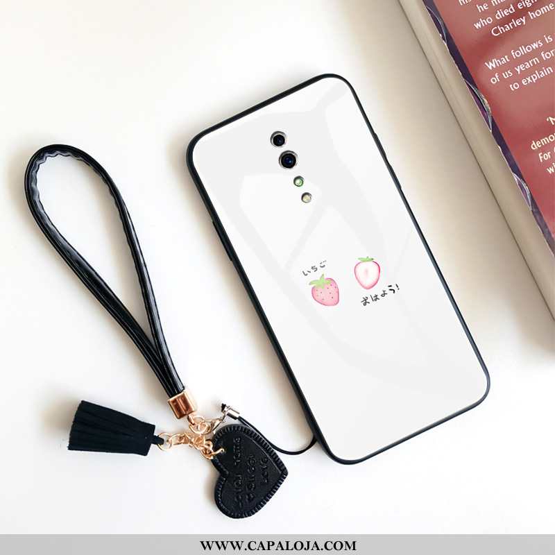 Capa Oppo Reno Z Silicone Minimalista Coração Antiqueda Branco, Capas Oppo Reno Z Vidro Online