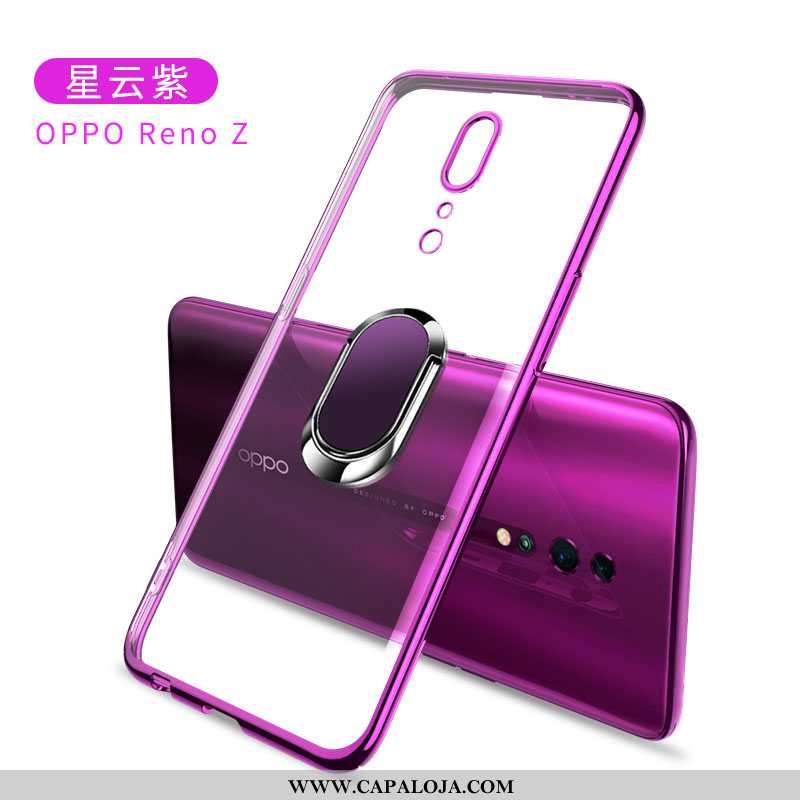 Capa Oppo Reno Z Super Criativas Transparente Soft Dourado, Capas Oppo Reno Z Protetoras Promoção