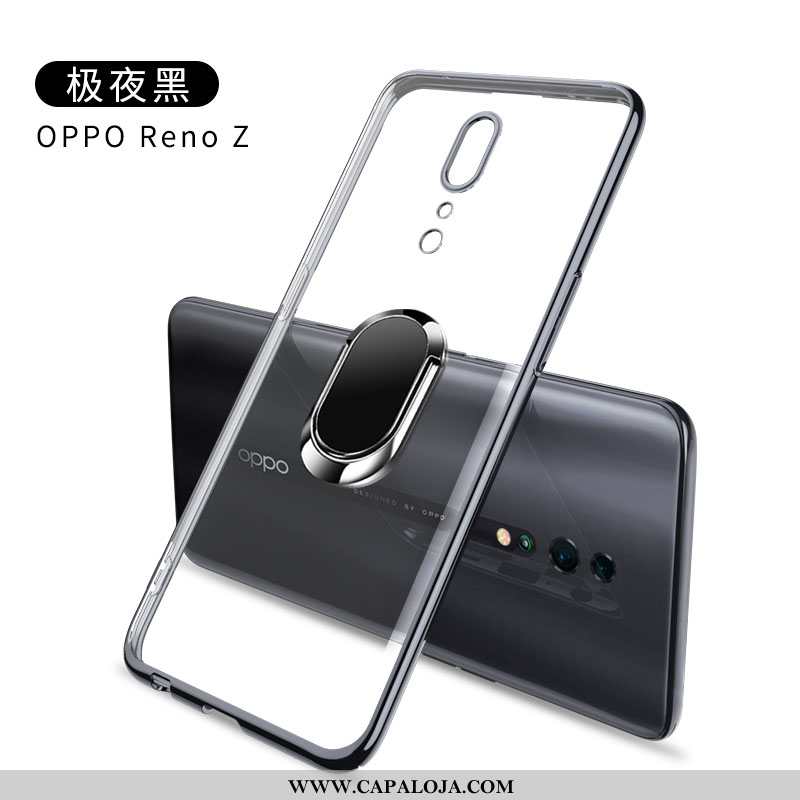 Capa Oppo Reno Z Super Criativas Transparente Soft Dourado, Capas Oppo Reno Z Protetoras Promoção