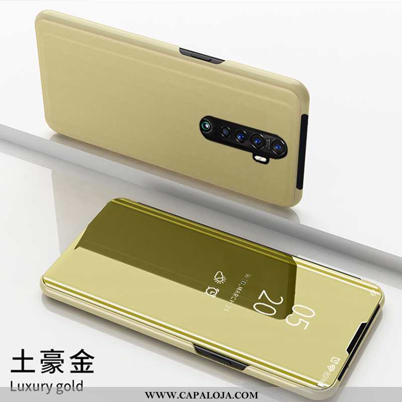 Capa Oppo Reno2 Moda Telemóvel Antiqueda Cover Dourado, Capas Oppo Reno2 Protetoras Promoção