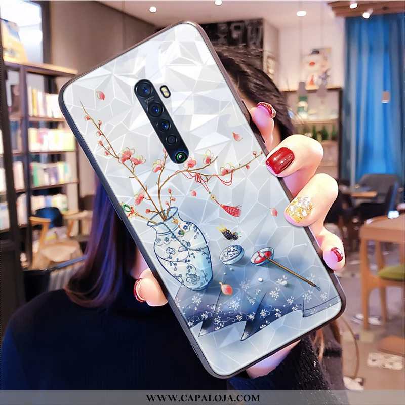 Capa Oppo Reno2 Personalizado Diamond Antiqueda Capas Azul, Oppo Reno2 Tendencia Online