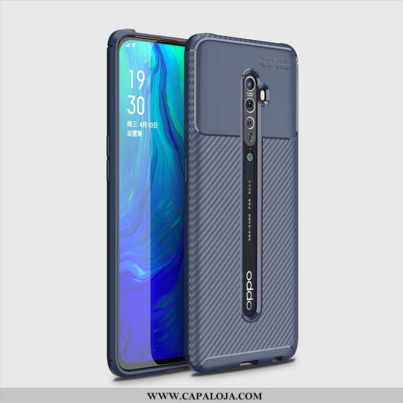 Capa Oppo Reno2 Super Azul Completa Antiqueda, Capas Oppo Reno2 Silicone Promoção