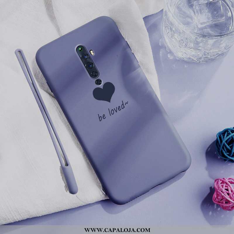 Capa Oppo Reno2 Tendencia Novas Coração Cases Preto, Capas Oppo Reno2 Soft Baratos