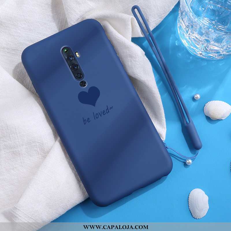 Capa Oppo Reno2 Tendencia Novas Coração Cases Preto, Capas Oppo Reno2 Soft Baratos