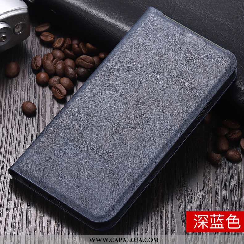 Capa Oppo Reno2 Z Couro Telemóvel Antiqueda Masculino Castanho, Capas Oppo Reno2 Z Protetoras Barata