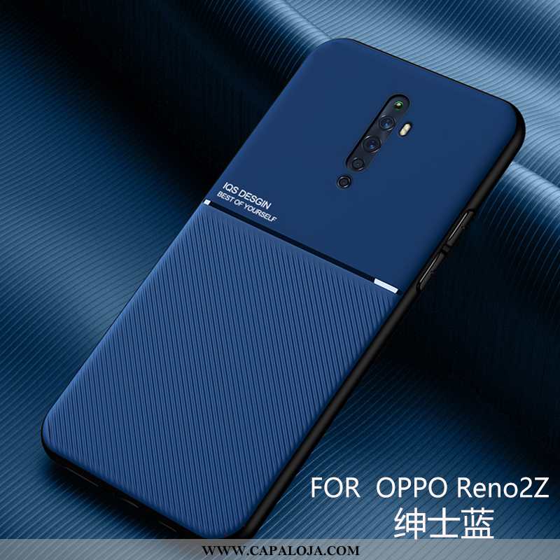 Capa Oppo Reno2 Z Criativas Malha Azul Escuro Capas, Oppo Reno2 Z Tendencia Baratos