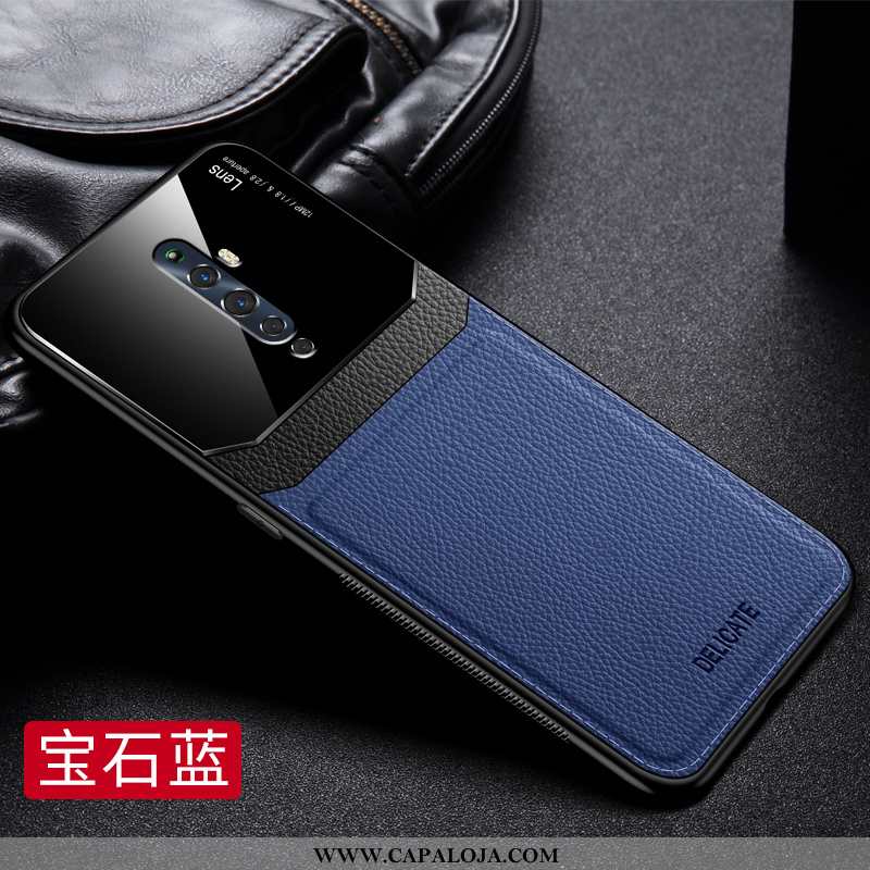 Capa Oppo Reno2 Z Silicone Tendencia Slim Casal Azul Escuro, Capas Oppo Reno2 Z Moda Promoção