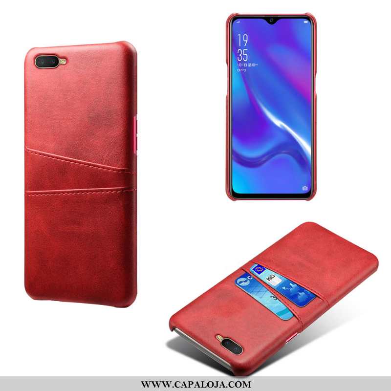 Capa Oppo Rx17 Neo Couro Telemóvel Cinza Capas, Oppo Rx17 Neo Protetoras Online