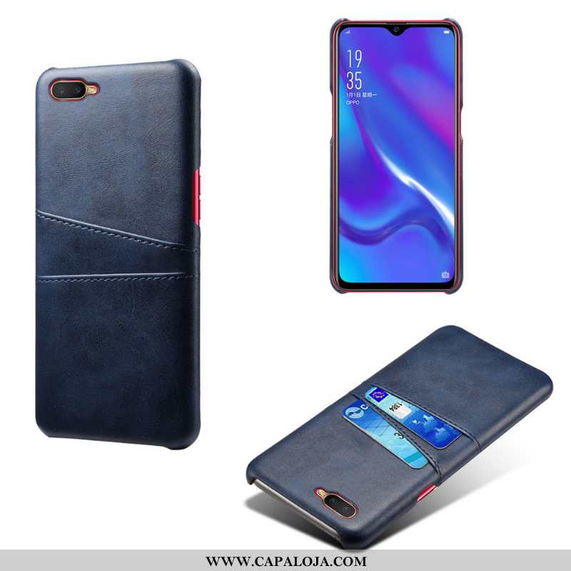 Capa Oppo Rx17 Neo Couro Telemóvel Cinza Capas, Oppo Rx17 Neo Protetoras Online