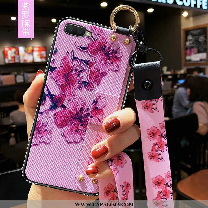 Capa Oppo Rx17 Neo Protetoras Vermelha Telemóvel Antiqueda Rosa, Capas Oppo Rx17 Neo Cravejada Barat