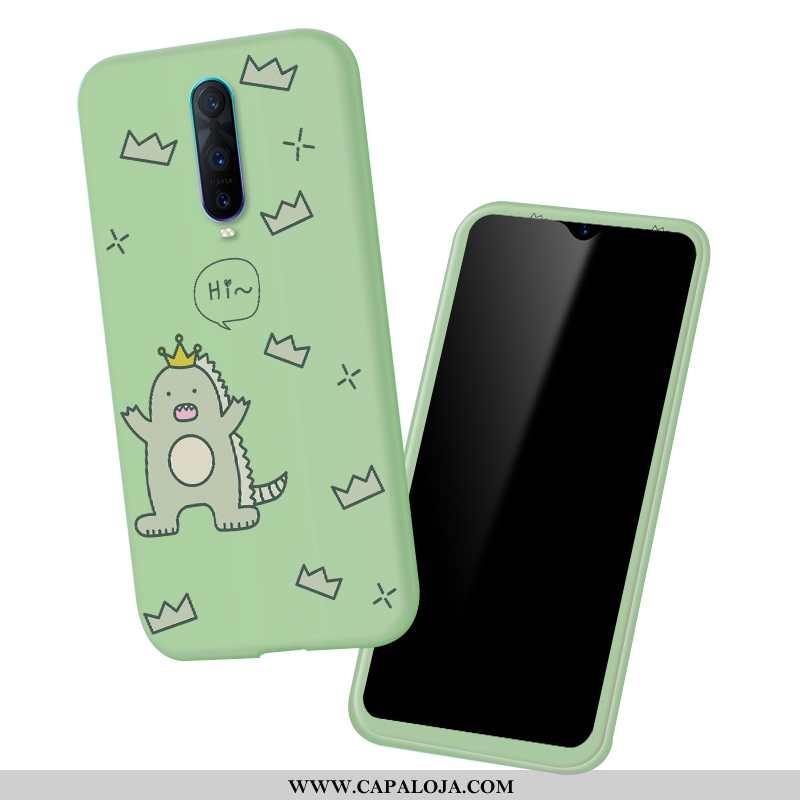 Capa Oppo Rx17 Pro Silicone Aço Soft Verde, Capas Oppo Rx17 Pro Moda Comprar