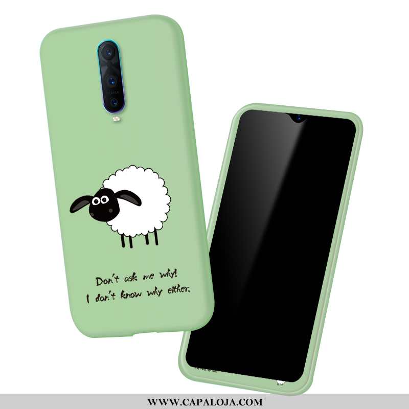 Capa Oppo Rx17 Pro Silicone Aço Soft Verde, Capas Oppo Rx17 Pro Moda Comprar