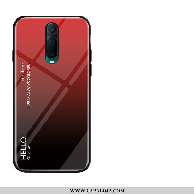 Capa Oppo Rx17 Pro Vidro Aço Vermelha Antiqueda Vermelho, Capas Oppo Rx17 Pro Soft Promoção