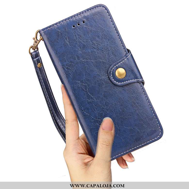 Capa Samsung Galaxy A10 Couro Business Antiqueda Telemóvel Vermelho, Capas Samsung Galaxy A10 Soft C