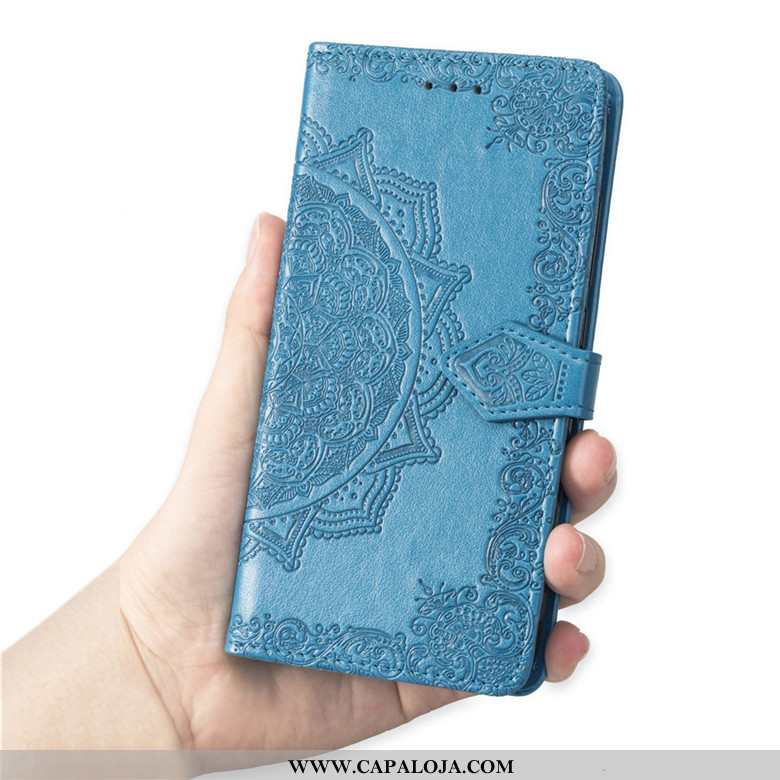 Capa Samsung Galaxy A10 Couro Capas Telemóvel Protetoras Azul, Samsung Galaxy A10 Soft Baratos