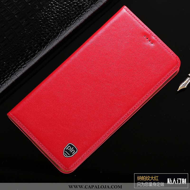 Capa Samsung Galaxy A10 Couro Legitimo Capas Antiqueda Telemóvel Castanho, Samsung Galaxy A10 Protet