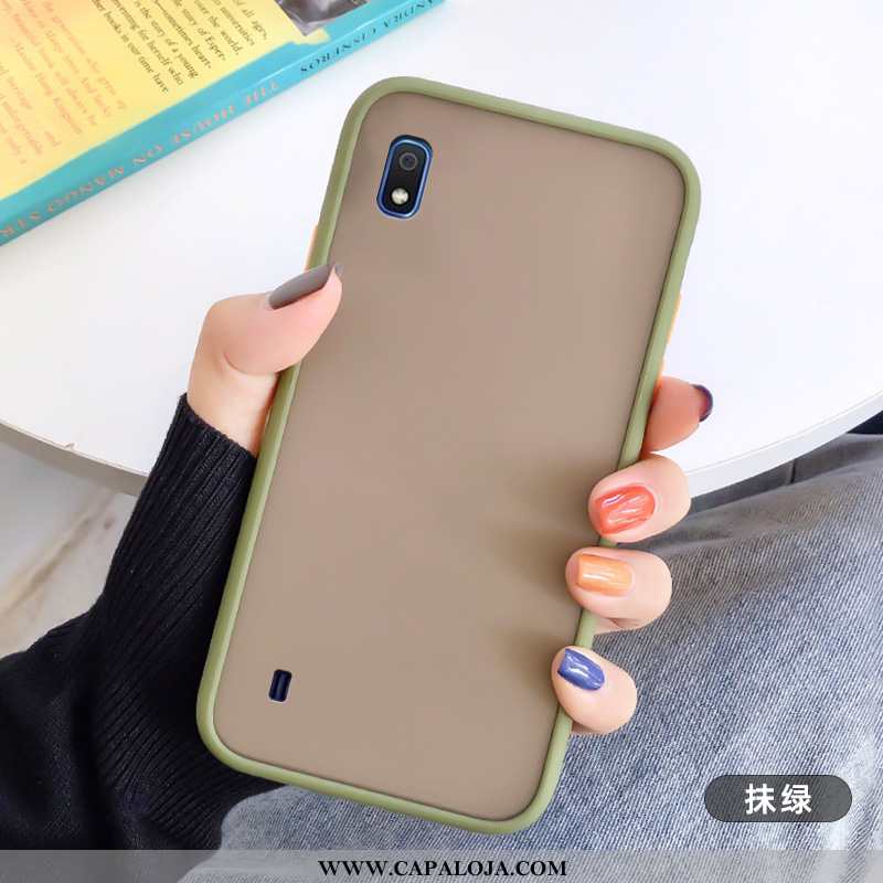 Capa Samsung Galaxy A10 Criativas Nova Casal Silicone Verde, Capas Samsung Galaxy A10 Tendencia Bara