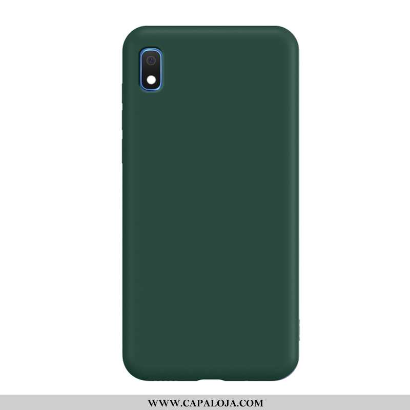 Capa Samsung Galaxy A10 Estilosas Silicone Telemóvel Antiqueda Verde, Capas Samsung Galaxy A10 Slim 