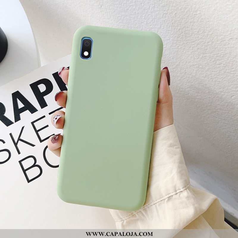 Capa Samsung Galaxy A10 Estilosas Silicone Telemóvel Antiqueda Verde, Capas Samsung Galaxy A10 Slim 