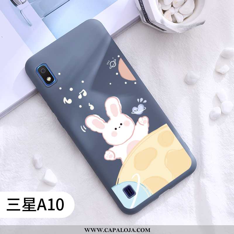 Capa Samsung Galaxy A10 Fosco Capas Silicone Coelho Cinza, Samsung Galaxy A10 Cordao Comprar