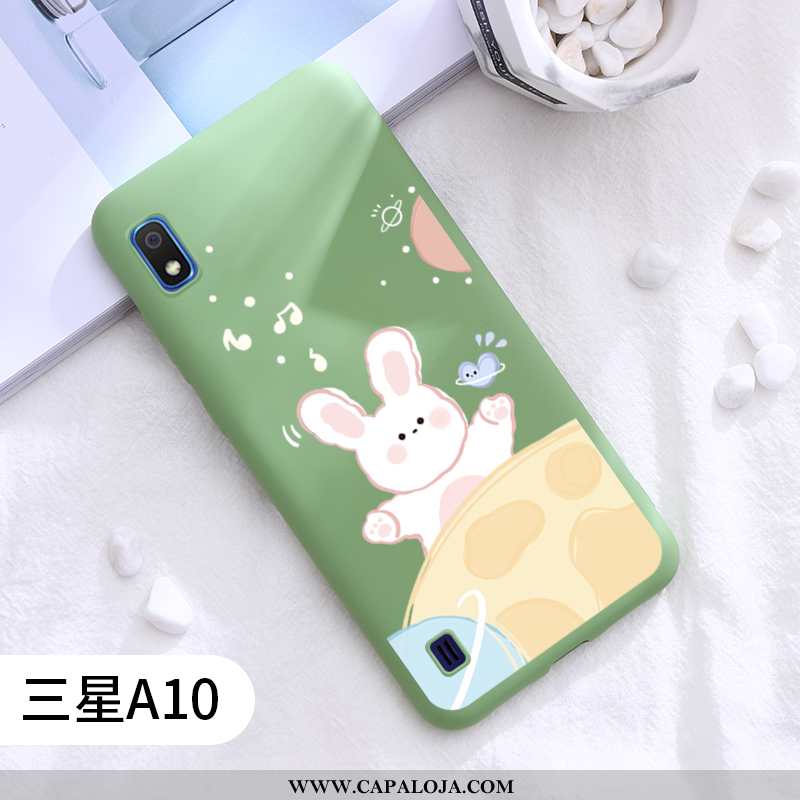 Capa Samsung Galaxy A10 Fosco Capas Silicone Coelho Cinza, Samsung Galaxy A10 Cordao Comprar