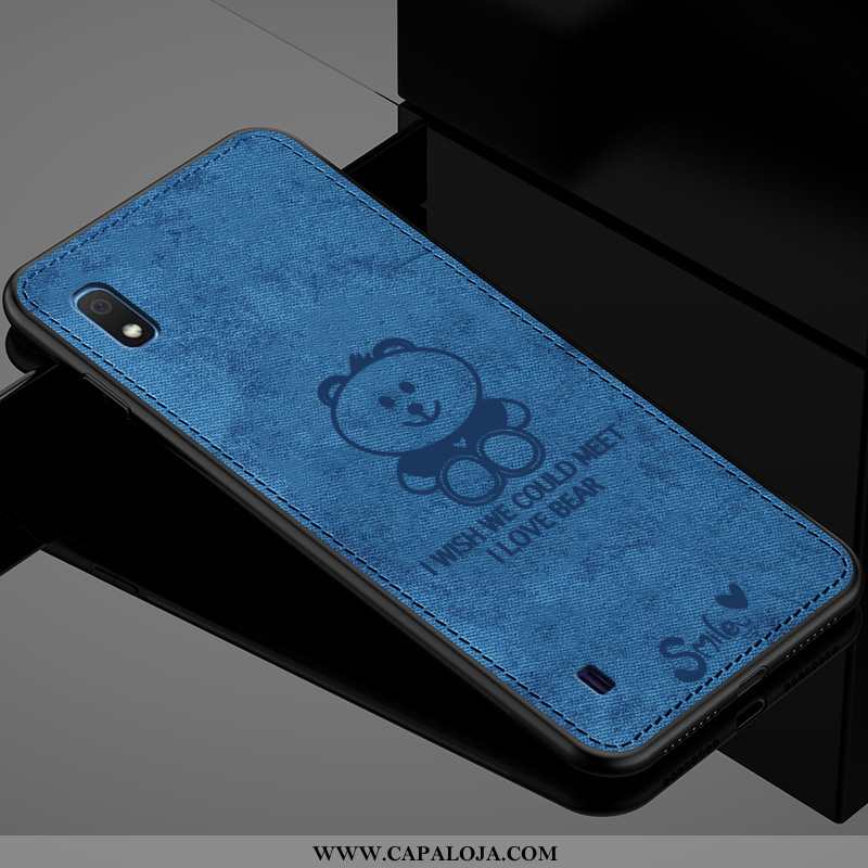 Capa Samsung Galaxy A10 Moda Feminino Casaco Telemóvel Cinza, Capas Samsung Galaxy A10 Personalizado