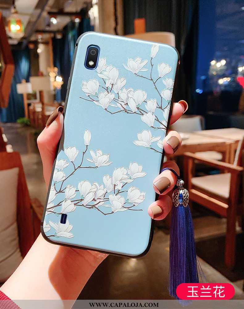 Capa Samsung Galaxy A10 Super Cases Franja Feminino Azul, Capas Samsung Galaxy A10 Protetoras Online