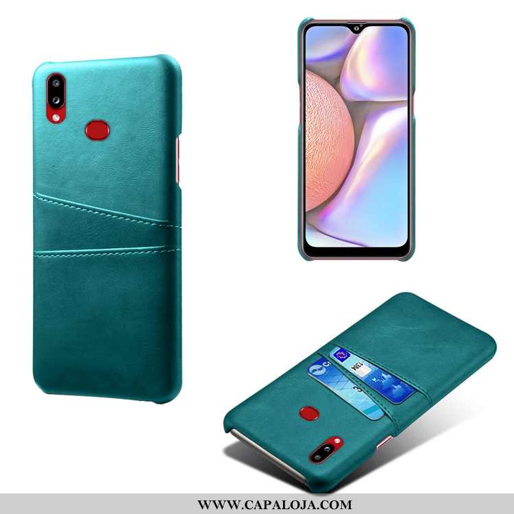 Capa Samsung Galaxy A10s Couro Verde Vaca Telemóvel, Capas Samsung Galaxy A10s Personalizada Baratos