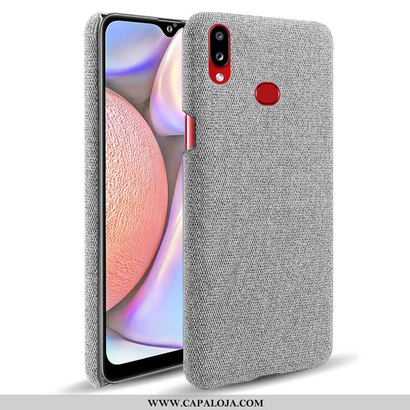 Capa Samsung Galaxy A10s Protetoras Cases Cinza Tecido, Capas Samsung Galaxy A10s Comprar